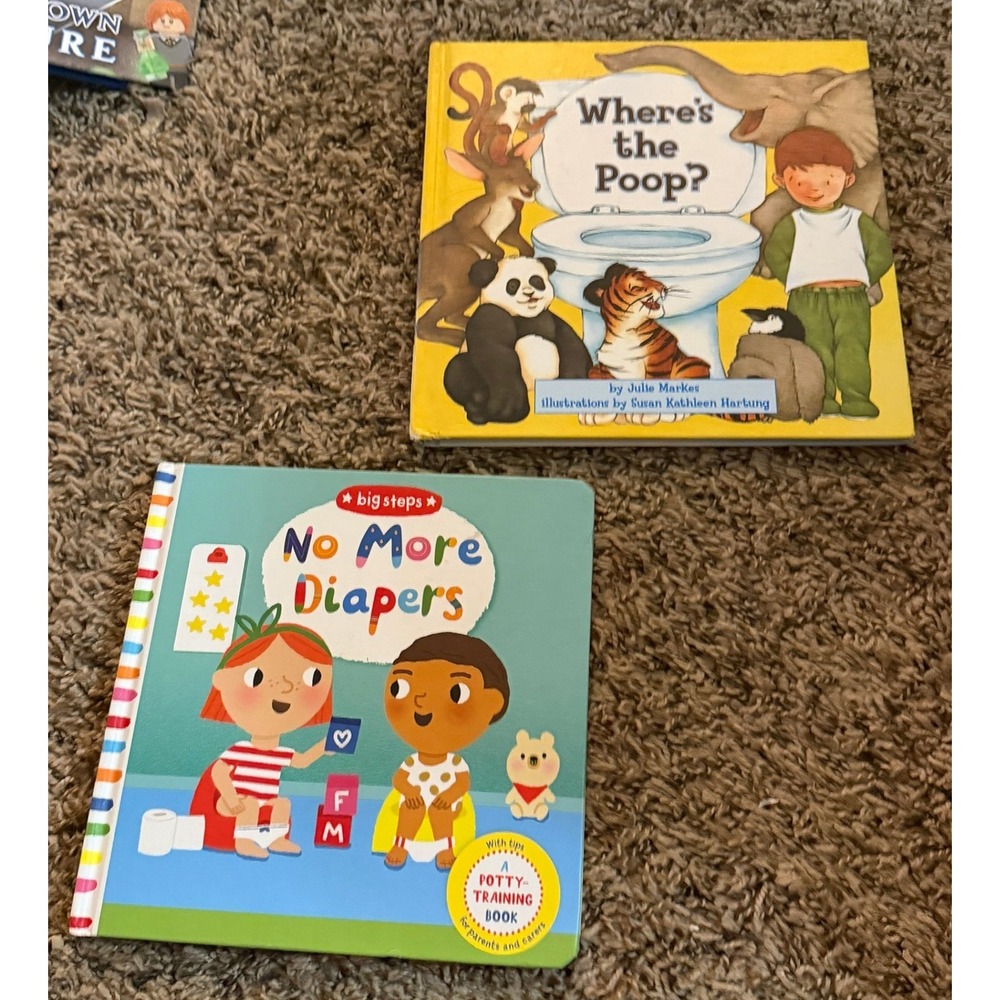 Harper Festival-Where's the Poop? & No More Diapers Hardcover Lift-a-Flap Books